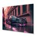 Latitude Run® Visionary Bugatti Design In Black & Magenta II - Exotic Car Wall Descor - MT81896 in Black/Gray | 24 H x 32 W x 1 D in | Wayfair