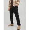 Cargohose JACK & JONES "STACE TUCKER", Herren, Gr. 32, Länge 34, schwarz, Obermaterial: 97% Baumwolle, 3% Elasthan, normal, Hosen