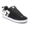 Sneaker DC SHOES "Court Graffik", Gr. 8,5(40), schwarz-weiß (schwarz, weiß stencil), 55.99% Leder, 43.71% Synthetikmaterial, 0.3% TPU, Schuhe