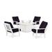 Cape Cod 5-Piece Deep Seating Set with Fire Pit Table