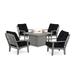 Mission 5-Piece Deep Seating Set with Fire Pit Table