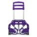 Inq Boutique Portable Cart Folding Dolly Push Truck Hand Collapsible Trolley Luggage Purple