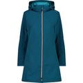 CMP Damen Funktionsjacke Kapuzen Softshellmantel, Größe 48 in Blau