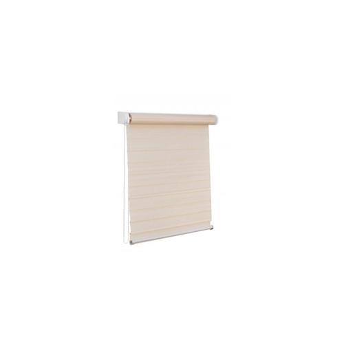 3D Fensterrollo - Neuheit - 80x150 cm creme Doppelrollo