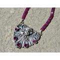 William Kerr Jewelry, Vintage Cupid Necklace, Rhodolite Garnet Necklace