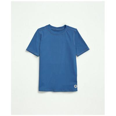 Brooks Brothers Boys Short Sleeve Rashguard | Blue...