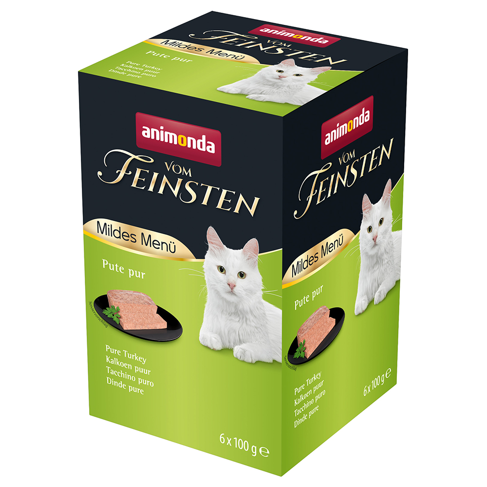 36x100g Animonda vom Feinsten Mild Menu Adult Wet Cat Food | Pure Turkey