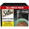 32x85g Poultry Selection in Gravy Sheba Select Slices Wet Cat Food