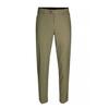 Chinohose BRÜHL "London DO", Herren, Gr. 28, EURO-Größen, grün, 98% Baumwolle, 2% Elasthan, unifarben, casual, lang, Hosen, mit bequemem Komfortbund