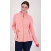 Strickfleecejacke DEPROC ACTIVE "KIRKVALE X WOMEN", Damen, Gr. 44 (L), orange, 100% Polyester, casual, bequem, Langarm gerader Abschluss mit Gummizug, Jacken, auch in Großen Größen erhältlich