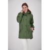 Regenmantel DEPROC ACTIVE "Friesennerz ankergluttraum WMN", Damen, Gr. 44 (L), grün, Obermaterial: 100% Polyurethan; Futter: 100% Polyester, casual, Langarm mit Druckknopf, Mäntel, auch in Großen Größen erhältlich