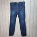 Madewell Jeans | Madewell Women's Dark Wash 10" High Riser Skinny Stretch Denim Jeans Size 29. | Color: Blue | Size: 29