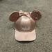 Disney Accessories | Blush Pink Silk Minnie Mouse Ear Hat | Color: Pink/White | Size: Os