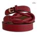 Gucci Accessories | Authentic Gucci Red Leather Knot Skinny Horsebit Ring Buckle Belt Size 85/34 | Color: Red | Size: 85/34