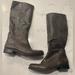 Nine West Shoes | Nine West Chocolate Brown Leather Knee High Riding Boots | Color: Brown | Size: 9