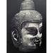 Bungalow Rose Meditation Buddha - Wrapped Canvas Painting Metal in Black/White | 48 H x 32 W x 1.5 D in | Wayfair AD5117F682B04E24AB02CBE3299C43F4