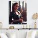 Willa Arlo™ Interiors Photorealistic of Woman Gabling in Office III - Fashion Woman Wall Decor in Black/Brown/White | 20 H x 12 W x 1 D in | Wayfair