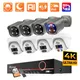 Techage-Kit de caméra de sécurité POE détection de visage audio bidirectionnel vidéo CCTV