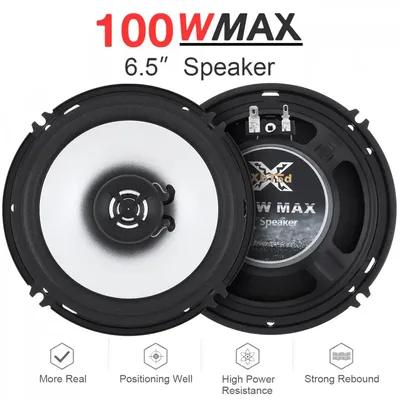 Haut-parleur Coaxial universel pour voiture 6.5 pouces 100W 2 pièces haut-parleur modifié