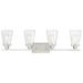 Savoy House Vaughan 32.5" Wide 4-Light Satin Nickel Bath Light