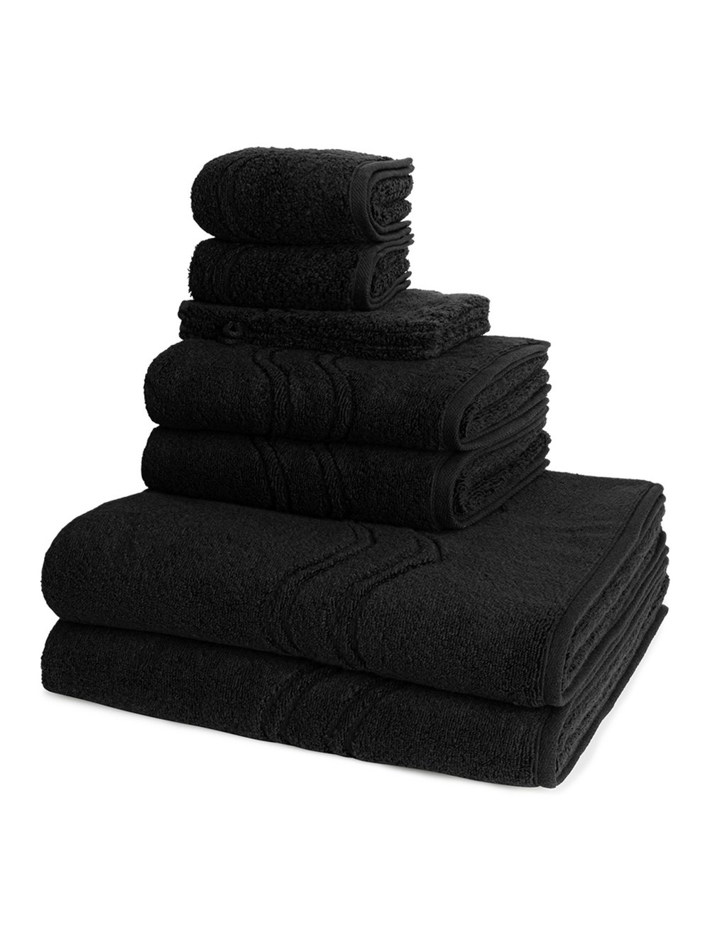 Ross Handtuchset 8-teilig Damen schwarz, ONE SIZE Image