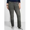 Bootcut-Jeans SHEEGO "Große Größen", Damen, Gr. 21, Kurzgrößen, grau (grau denim), Obermaterial: 75% Baumwolle, 24% Polyester, 1% Elasthan, unifarben, casual, lang, Jeans, in 5-Pocket-Form, mit Used-Effekten