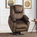 Small Power Lift Recliner Chair Sofa with Massage and Heat for Petite Elderly, 3 Positions, and USB Ports