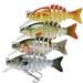 TRUSCEND Fishing Lures for Trout Bass 2 Mini Sunfish Tilapia Lure Multi Jointed Swimbaits Slow Sinking Hard Lure Fishing Tackle Kits Lifelike Fishing Gifts for Men