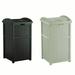 Suncast Trash Hideaway Outdoor Patio Trash Can Bin 33 Gallon 1 Java and 1 Taupe