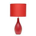 Essentix 18.11 Traditional Standard Ceramic Dewdrop Table Desk Lamp With Matching Fabric Shade For Homedecor