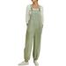 Women s Jumpsuits Rompers & Overalls Casual Solid Strap Siamese Haren Button Pocket Long Pencil Jumpers for Women