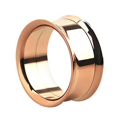 Dehnschnecke ADELIA´S "Piercing Ohrpiercing", Damen, rosa (rosegold), Chirurgiestahl, modisch, Piercings, aus 316l Stahl PVD 18kt. Rosè Gold beschichtet