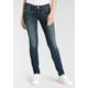 Slim-fit-Jeans HERRLICHER "Jeans Pitch Slim Organic Denim" Gr. 29, Länge 30, weiß (clean) Damen Jeans Röhrenjeans