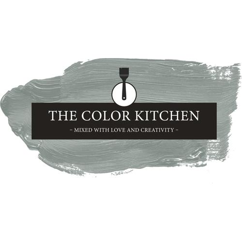 „A.S. CRÉATION Wand- und Deckenfarbe „“Seidenmatt Innenfarbe THE COLOR KITCHEN““ Farben für Wohnzimmer Schlafzimmer Flur Küche, versch. Grüntöne Gr. 2,5 l, grün (tck3009 unique eucalyptus) Wandfarbe bunt“