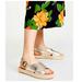 Anthropologie Shoes | Anthropologie Eloise Gold Espadrilles Sandals Size 11 | Color: Gold | Size: 11