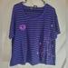 Disney Tops | Disney Her Universe Women's 2xl Xxl Hocus Pocus Striped Short Sleeve Shirt New. | Color: Black/Purple | Size: Xxl