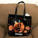 Disney Bags | Disneyland Halloween Pumpkin Mickey Jack O Lantern Black Orange Sequin Tote Bag | Color: Black/Orange | Size: Os