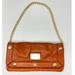 Michael Kors Bags | Michael Kors Orange Leather Clutch With Gold Chain | Color: Gold/Orange | Size: Os