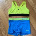 Nike Shorts | Neon Nike Workout Clothes | Color: Blue/Yellow | Size: 6