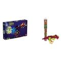 Plus-Plus 9603808 Mini Geniales Konstruktionsspielzeug, 360 Teile & Plus-Plus 9604200, Kreativ-Bausteine Tube, T-Rex, Dinosaurier, Geniales Konstruktionsspielzeug, 100 Teile, Verschieden