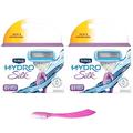 Schick Hydro Silk For Women Refill 5Curve Sensing Blades, 8-Count With Eyebrow Razor 1-Count