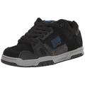 DC Men's Stag Low Shoe Skate, Black/Grey/Blue, 6 UK