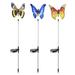 Midsumdr Artificial Flowers for Outdoors Solar Outdoor Garden Lights 3 Pack Solar Butterfly Lights Solar Waterproof Fake Flowers on Clearance