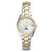 Women's Fossil Silver/Gold Akron Zips Scarlette Mini Two-Tone Stainless Steel Watch