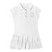 Girls Toddler Garb White Columbia University Caroline Cap Sleeve Polo Dress