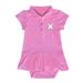 Girls Infant Garb Pink Xavier Musketeers Caroline Cap Sleeve Polo Dress