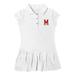 Girls Toddler Garb White Maryland Terrapins Caroline Cap Sleeve Polo Dress