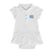 Girls Infant Garb White North Carolina Tar Heels Caroline Cap Sleeve Polo Dress