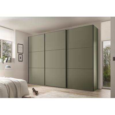 Schwebetürenschrank STAUD "Includo, Made in Germany", grün (dekor salbei), B:249cm H:222cm T:68cm, Holzwerkstoff, Schränke, Mit vier verschiedenen Ausstattungsvarianten Image