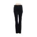 Ann Taylor Velour Pants - Mid/Reg Rise Boot Cut Boot Cut: Black Activewear - Women's Size 2